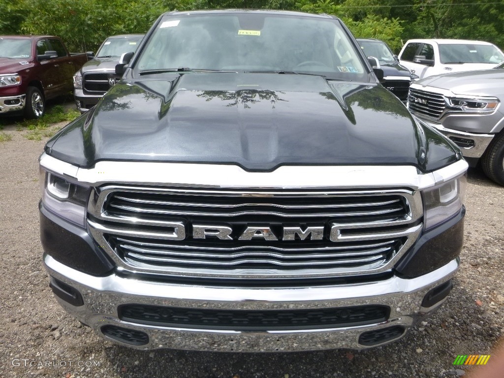 2019 1500 Laramie Crew Cab 4x4 - Maximum Steel Metallic / Black photo #7