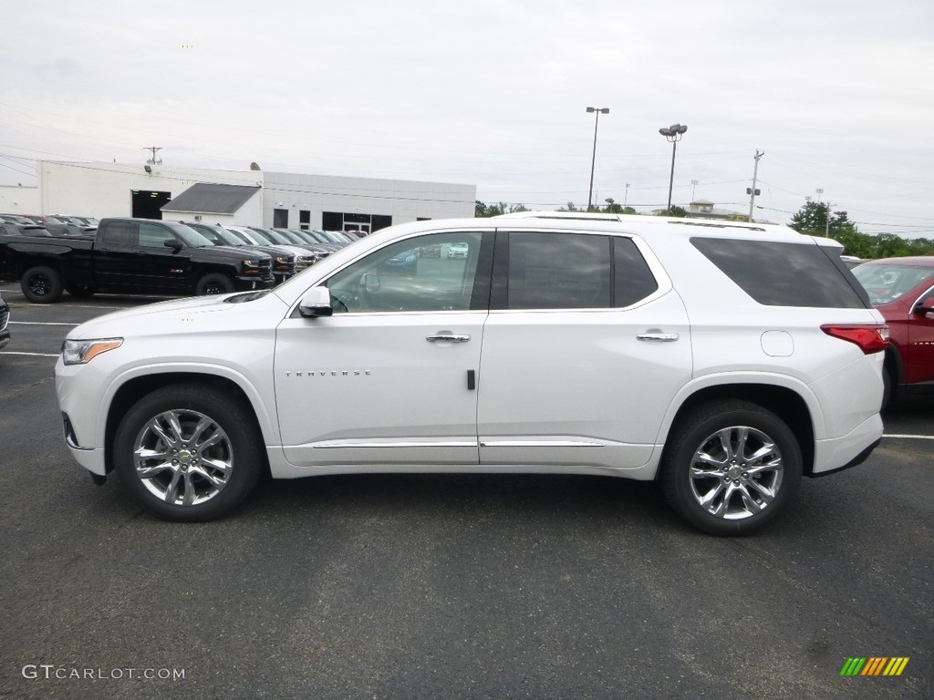 Pearl White 2019 Chevrolet Traverse High Country AWD Exterior Photo #128620113