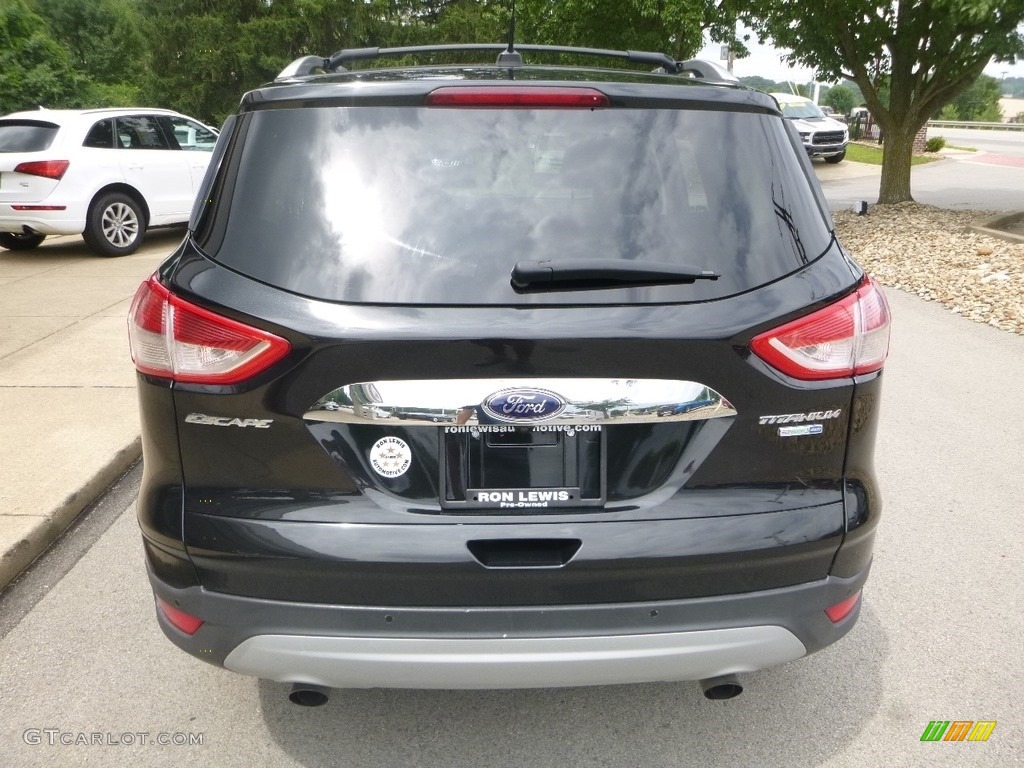 2014 Escape Titanium 1.6L EcoBoost 4WD - Tuxedo Black / Medium Light Stone photo #8