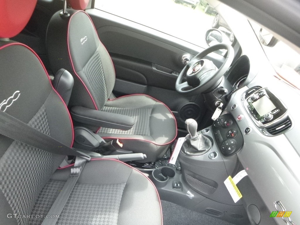 2018 Fiat 500 Pop Cabrio Front Seat Photo #128623695