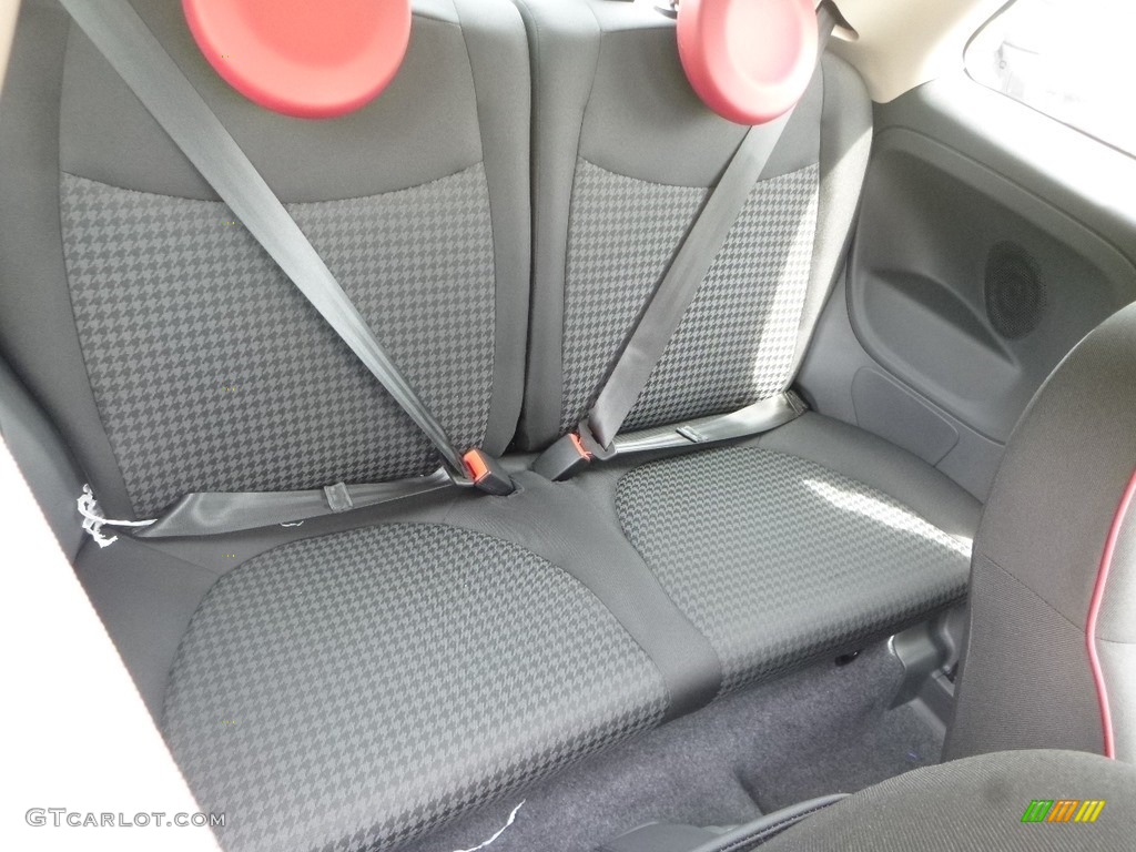 Nero (Black) Interior 2018 Fiat 500 Pop Cabrio Photo #128623736
