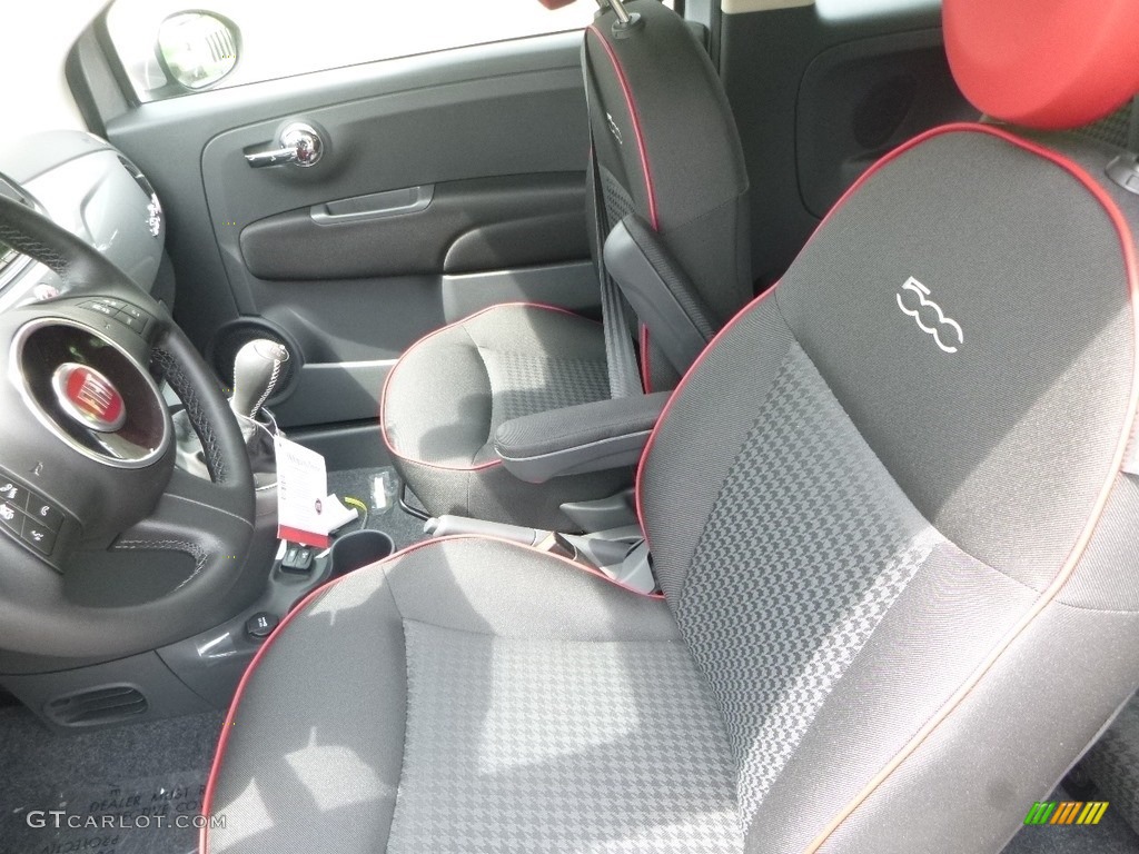 2018 Fiat 500 Pop Cabrio Front Seat Photo #128623770