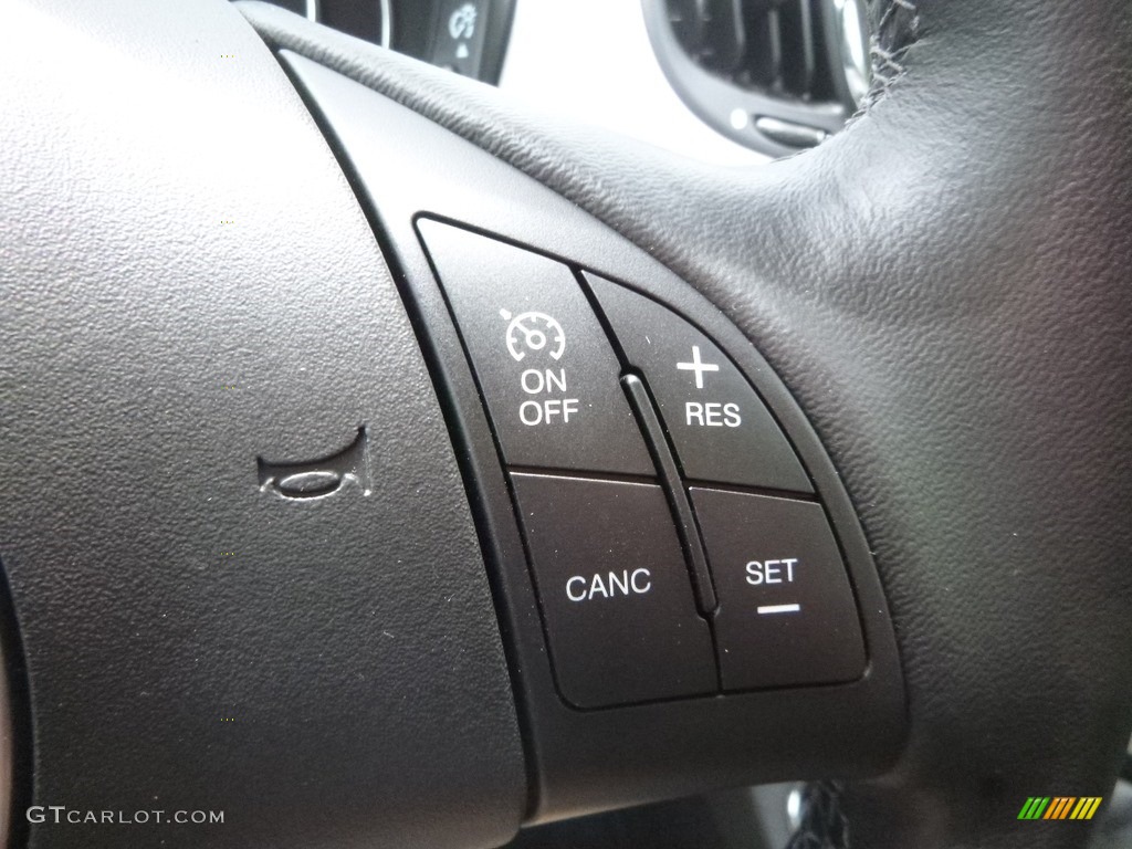 2018 Fiat 500 Pop Cabrio Nero (Black) Steering Wheel Photo #128623866