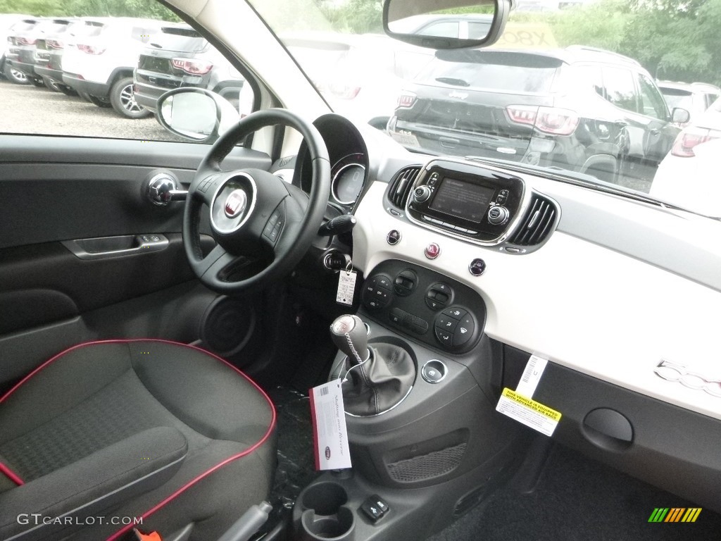 2018 Fiat 500 Pop Cabrio Nero (Black) Dashboard Photo #128624121