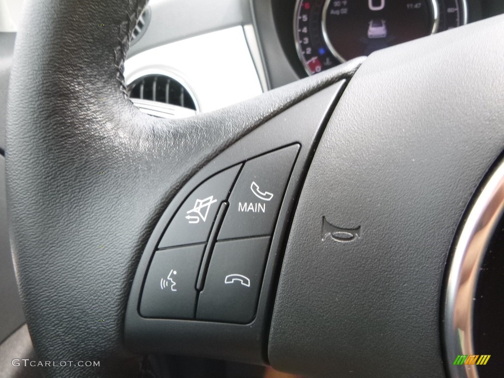 2018 Fiat 500 Pop Cabrio Nero (Black) Steering Wheel Photo #128624301