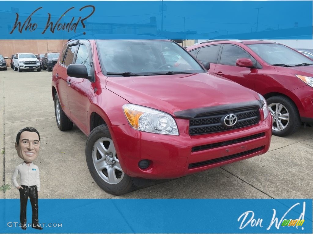 2008 RAV4 4WD - Barcelona Red Pearl / Ash photo #1