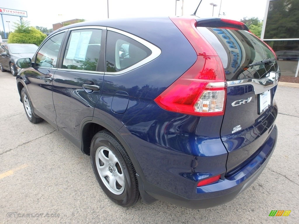 2015 CR-V LX AWD - Obsidian Blue Pearl / Black photo #3