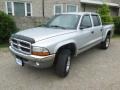 2004 Bright Silver Metallic Dodge Dakota SLT Quad Cab 4x4  photo #4