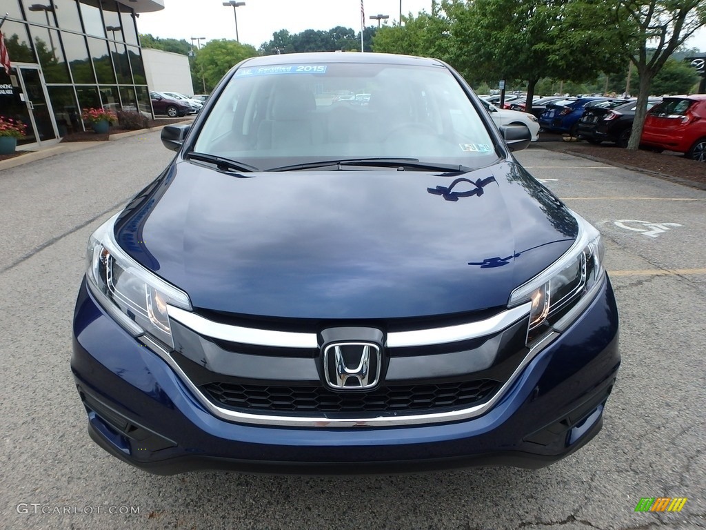 2015 CR-V LX AWD - Obsidian Blue Pearl / Black photo #9