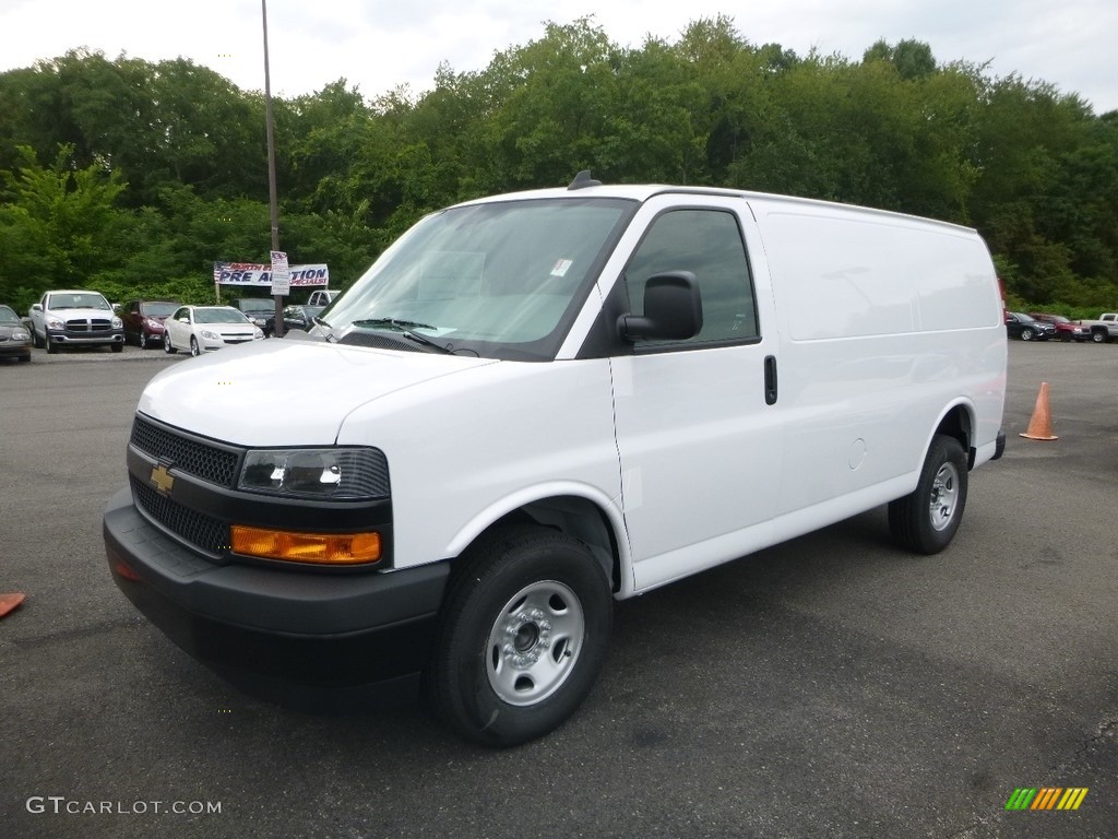 Summit White 2018 Chevrolet Express 2500 Cargo WT Exterior Photo #128625735