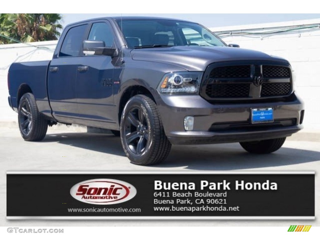 2018 1500 Night Crew Cab 4x4 - Granite Crystal Metallic / Black photo #1
