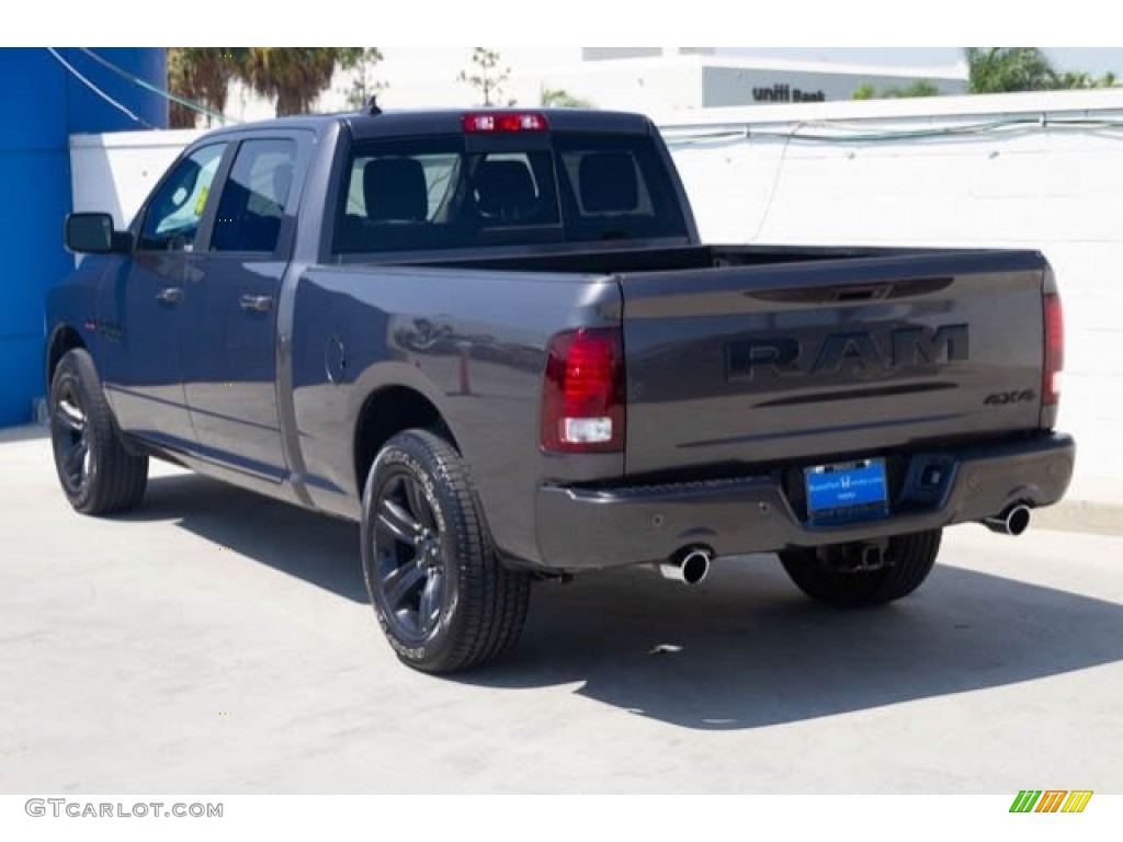 2018 1500 Night Crew Cab 4x4 - Granite Crystal Metallic / Black photo #2