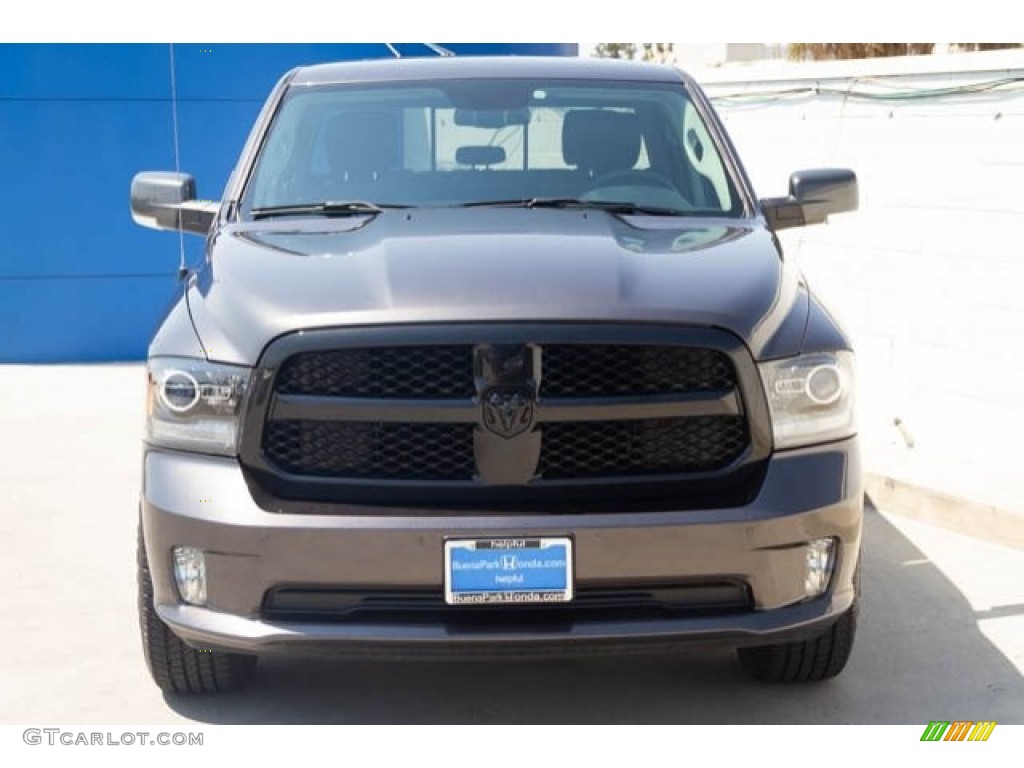 2018 1500 Night Crew Cab 4x4 - Granite Crystal Metallic / Black photo #7
