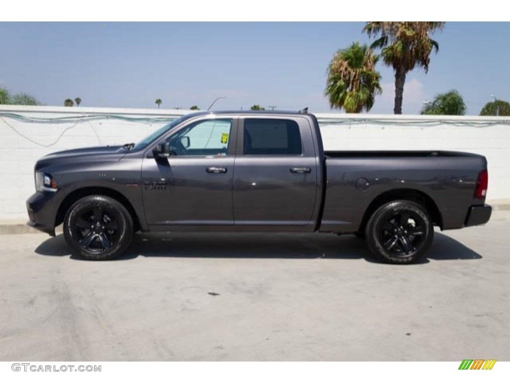 2018 1500 Night Crew Cab 4x4 - Granite Crystal Metallic / Black photo #9