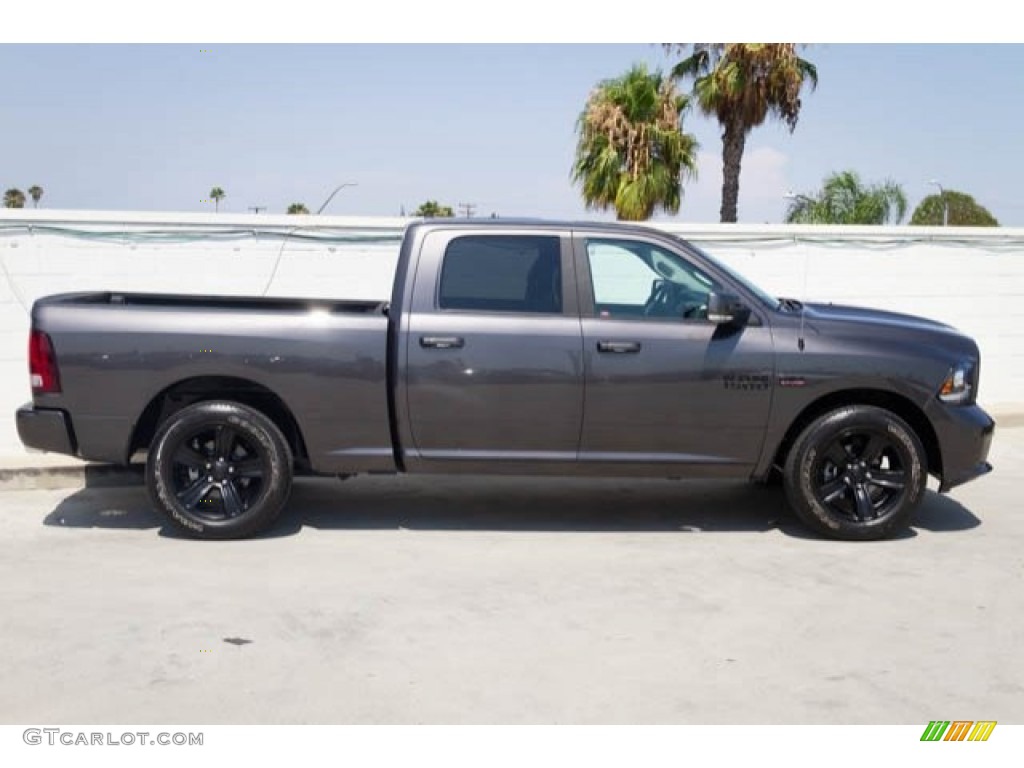 2018 1500 Night Crew Cab 4x4 - Granite Crystal Metallic / Black photo #14