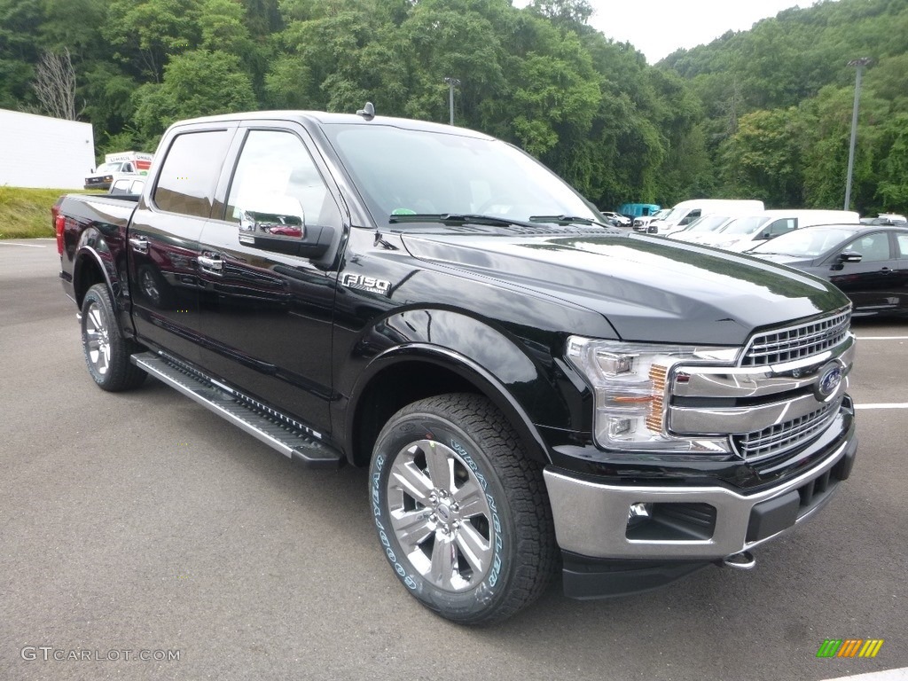 2018 F150 Lariat SuperCrew 4x4 - Shadow Black / Black photo #3