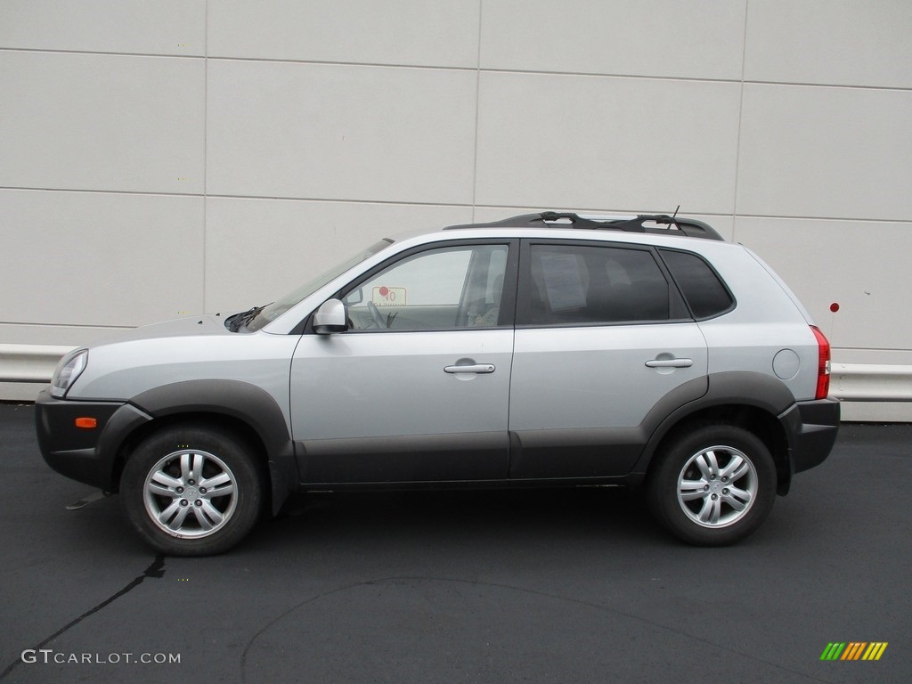 2008 Tucson SE 4WD - Platinum Silver / Beige photo #2