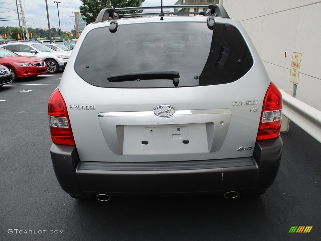 2008 Tucson SE 4WD - Platinum Silver / Beige photo #4