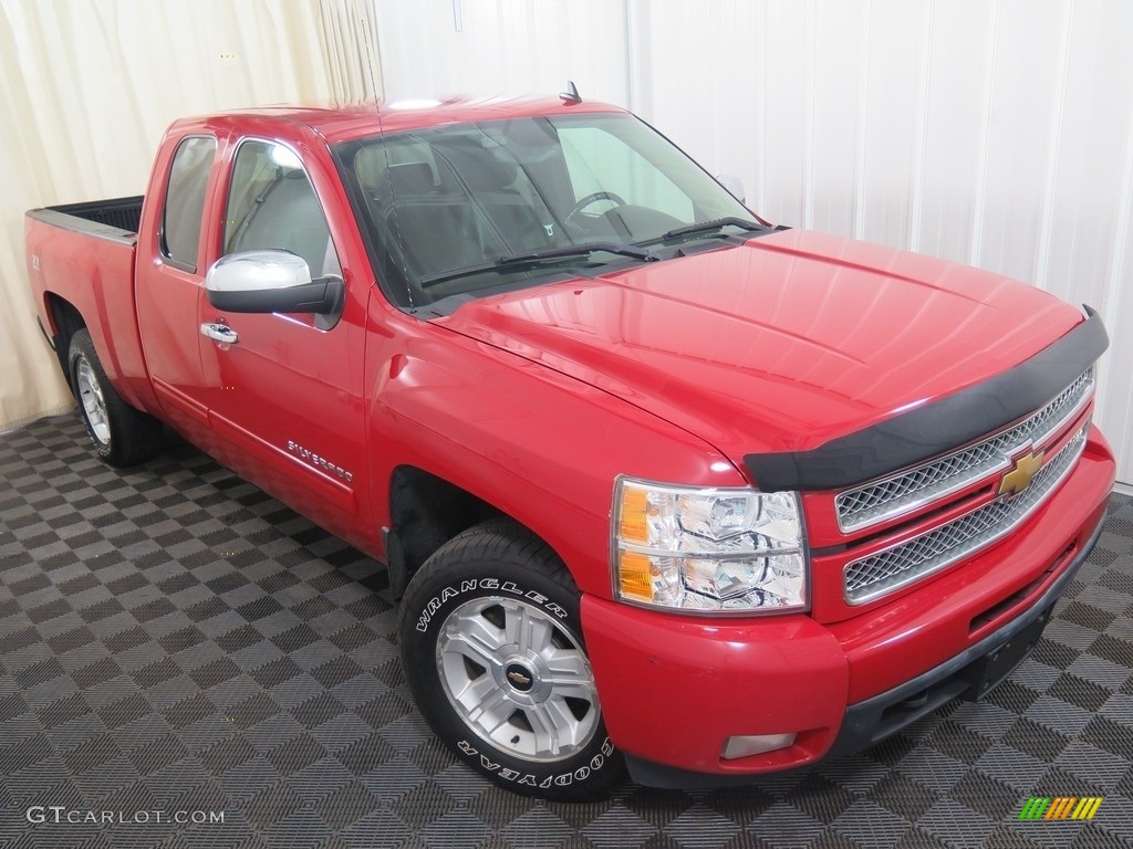 2013 Silverado 1500 LTZ Extended Cab 4x4 - Victory Red / Light Titanium/Dark Titanium photo #2