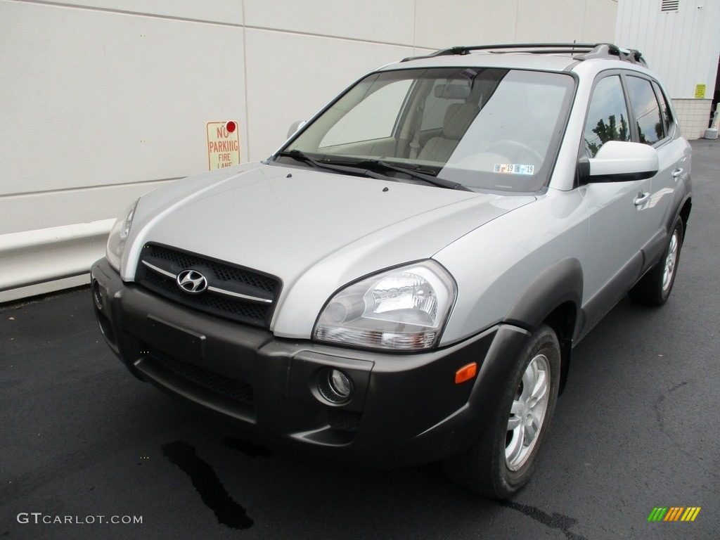 2008 Tucson SE 4WD - Platinum Silver / Beige photo #9
