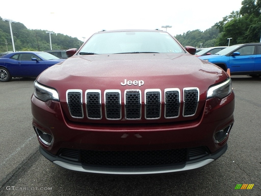 2019 Cherokee Limited 4x4 - Velvet Red Pearl / Black/Ski Grey photo #8