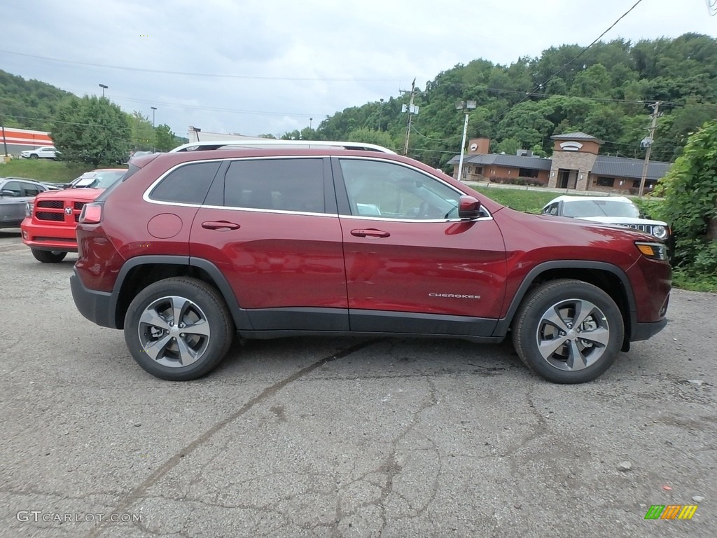 2019 Cherokee Limited 4x4 - Velvet Red Pearl / Black/Ski Grey photo #6