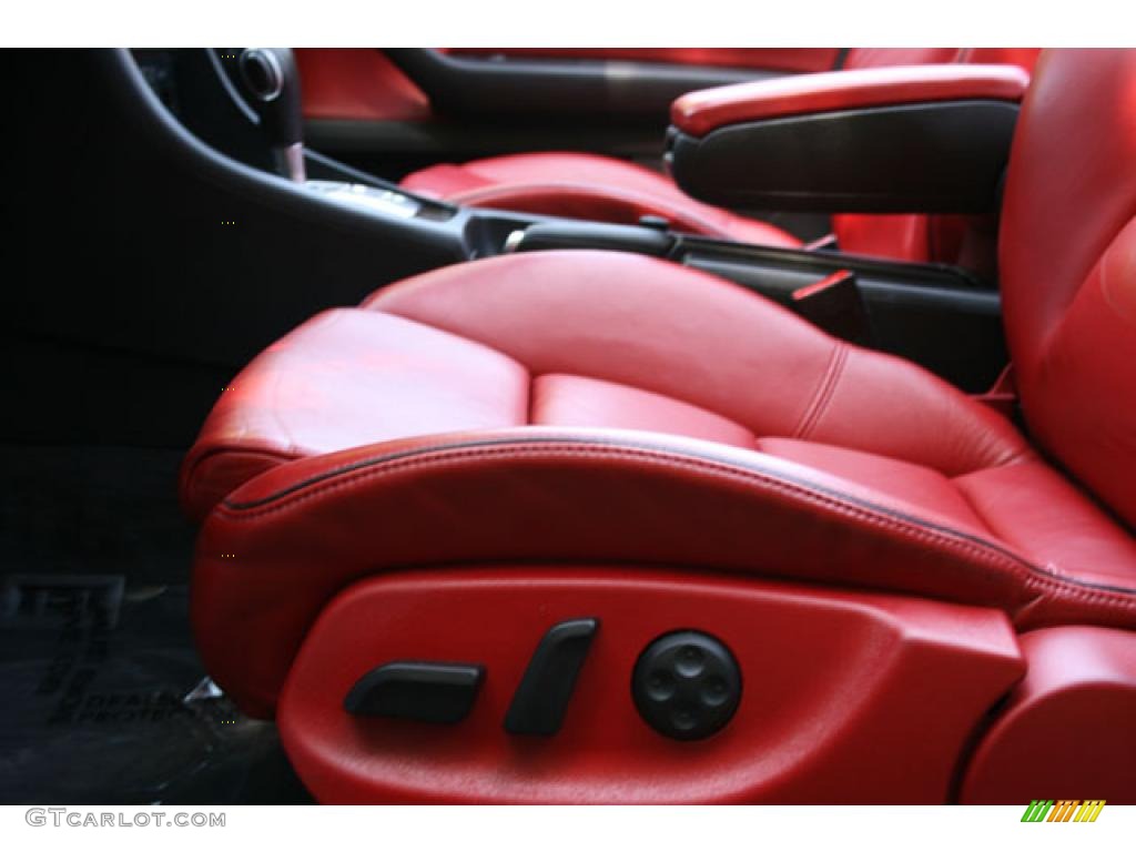 2005 S4 4.2 quattro Cabriolet - Light Silver Metallic / Red/Black photo #19
