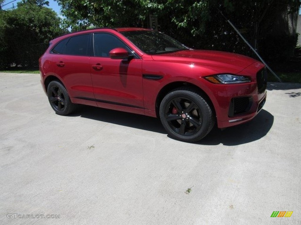 2019 F-PACE S AWD - Firenze Red Metallic / Ebony photo #1