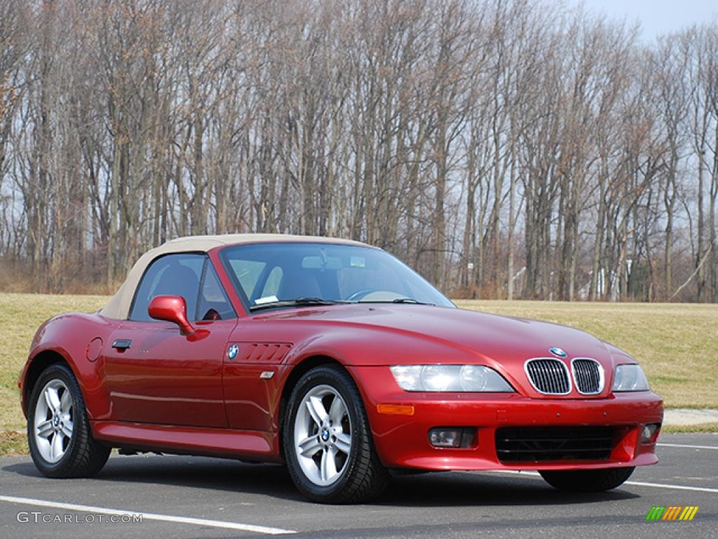 2001 Z3 2.5i Roadster - Siena Red Metallic / Beige photo #2