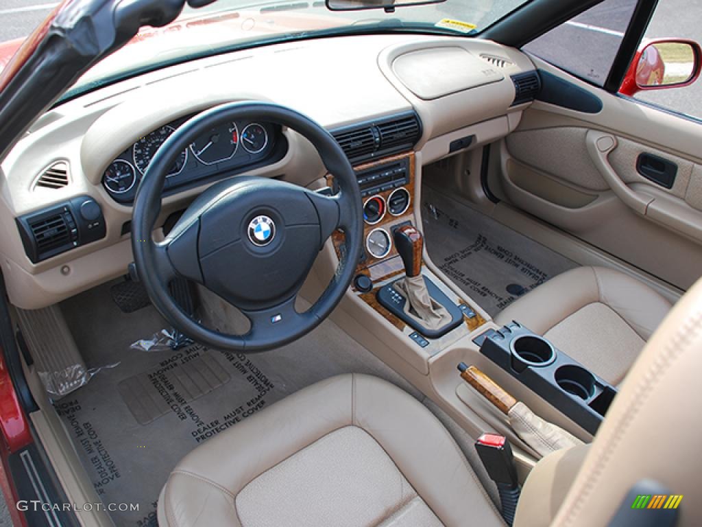 2001 Z3 2.5i Roadster - Siena Red Metallic / Beige photo #4