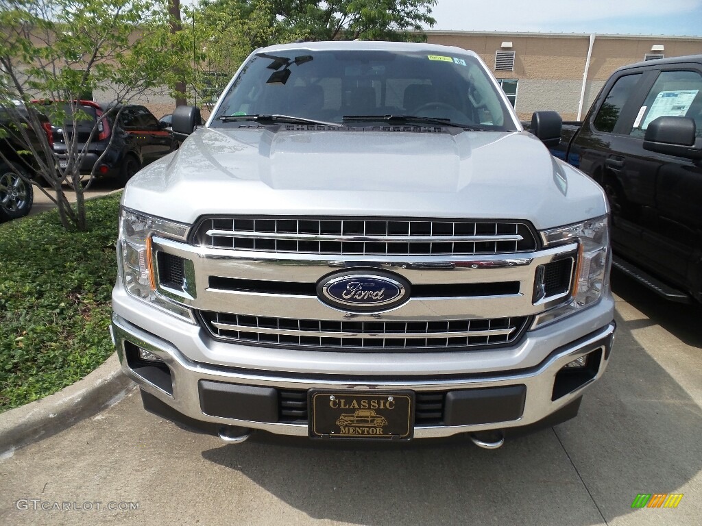 2018 F150 XLT SuperCab 4x4 - Ingot Silver / Earth Gray photo #2