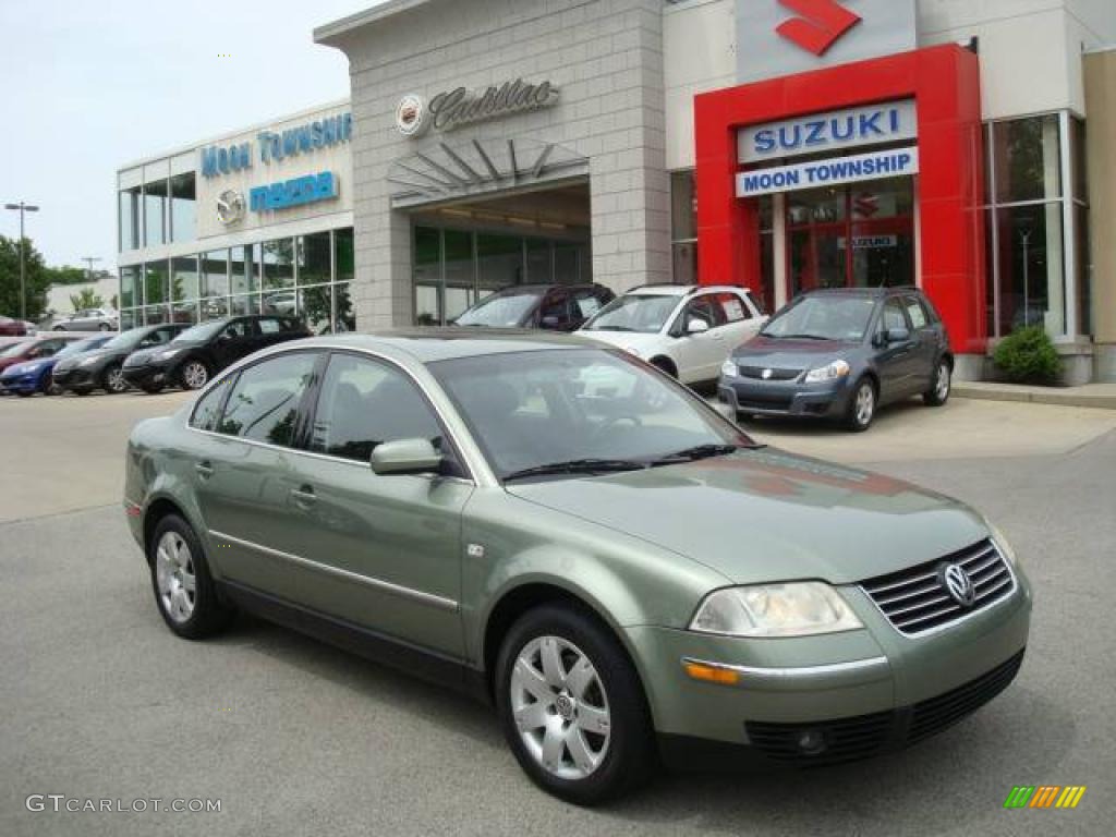 2001 Passat GLX V6 4Motion Sedan - Fresco Green Metallic / Black photo #1