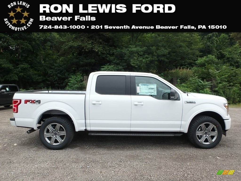 2018 F150 XLT SuperCrew 4x4 - Oxford White / Black photo #1