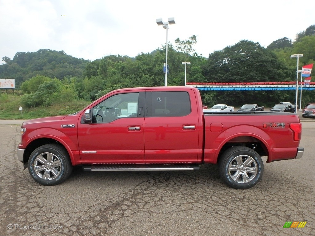 2018 F150 Lariat SuperCrew 4x4 - Ruby Red / Black photo #5