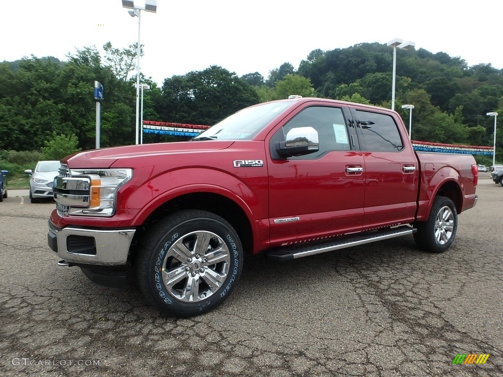 2018 F150 Lariat SuperCrew 4x4 - Ruby Red / Black photo #6