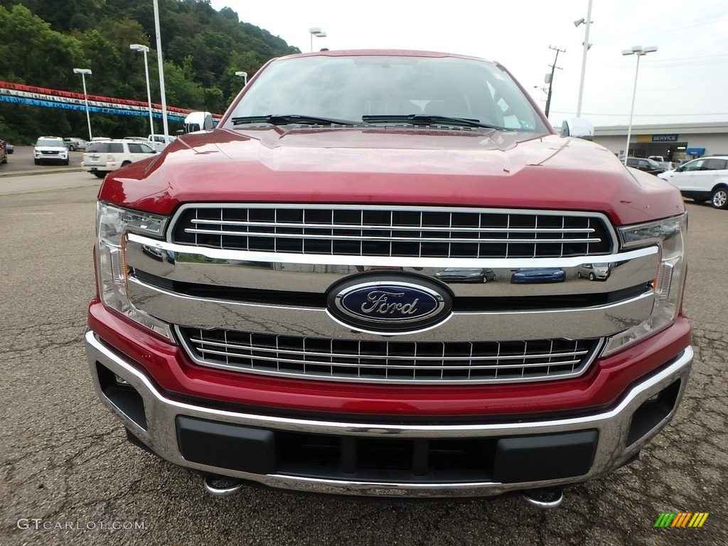 2018 F150 Lariat SuperCrew 4x4 - Ruby Red / Black photo #7