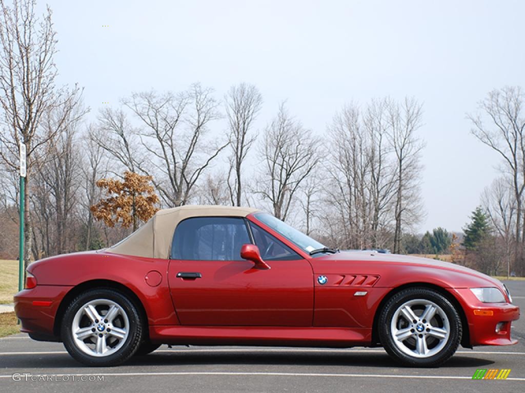 2001 Z3 2.5i Roadster - Siena Red Metallic / Beige photo #26