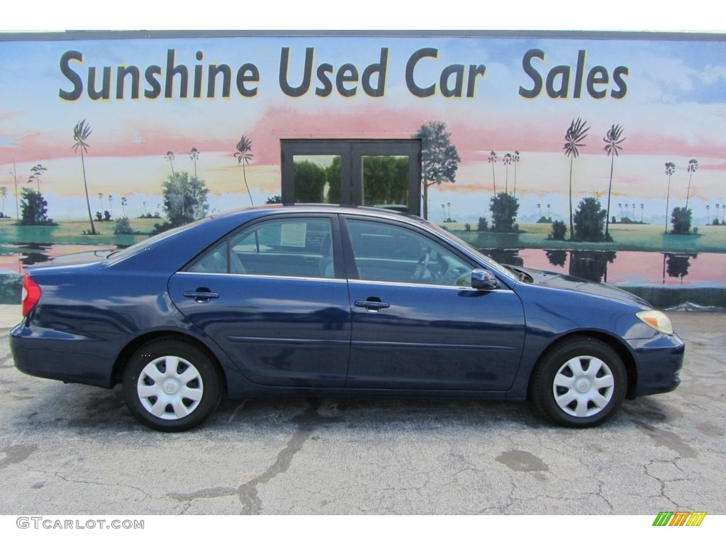 2002 Camry LE - Catalina Blue Metallic / Stone photo #2