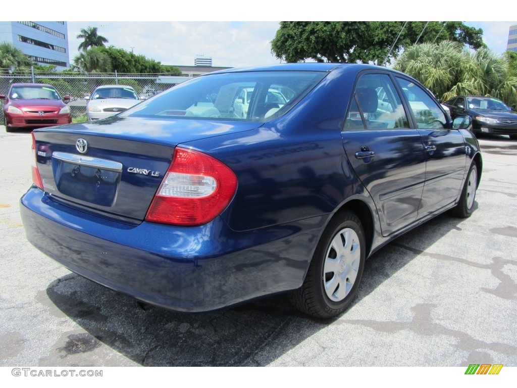 2002 Camry LE - Catalina Blue Metallic / Stone photo #6