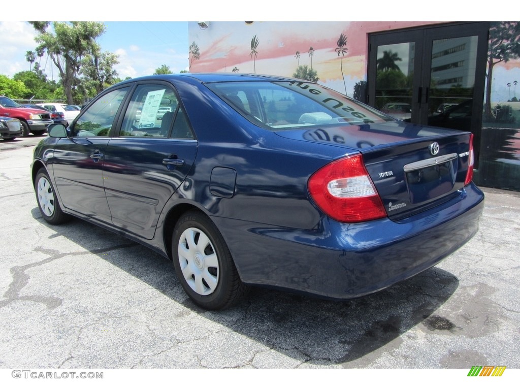2002 Camry LE - Catalina Blue Metallic / Stone photo #8