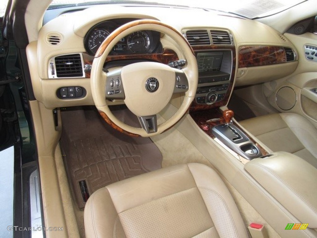 2007 Jaguar XK XK8 Coupe Caramel Dashboard Photo #128649877