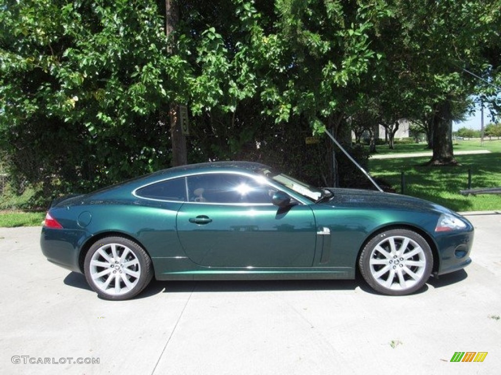 Jaguar Racing Green Metallic 2007 Jaguar XK XK8 Coupe Exterior Photo #128649904