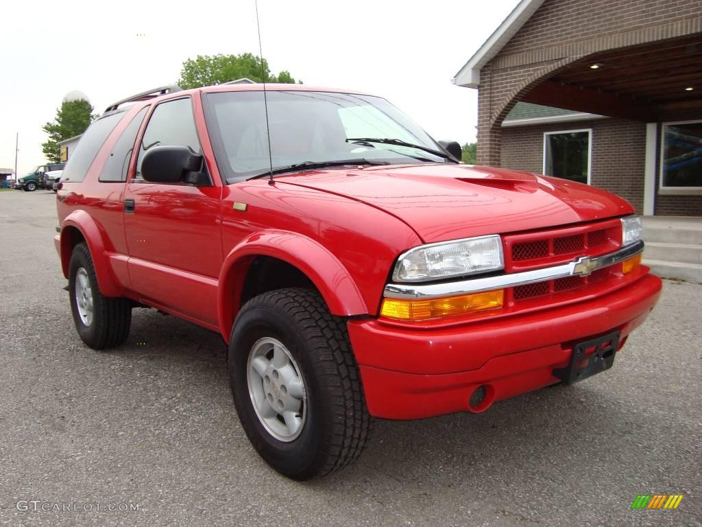 2000 Blazer ZR2 4x4 - Victory Red / Graphite Gray photo #2