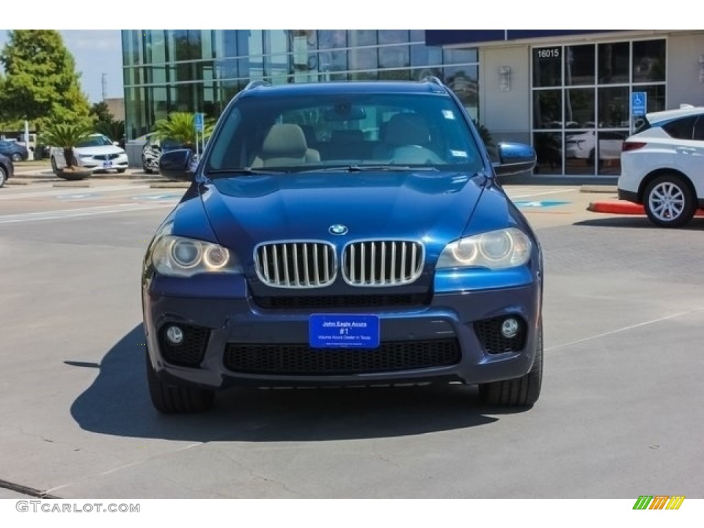 2011 X5 xDrive 50i - Deep Sea Blue Metallic / Sand Beige photo #2