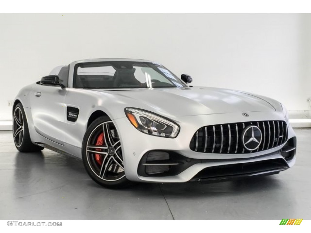 designo Iridium Silver Magno (Matte) 2018 Mercedes-Benz AMG GT C Roadster Exterior Photo #128654290