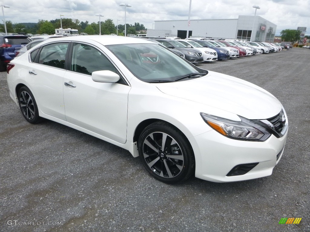 Pearl White Nissan Altima