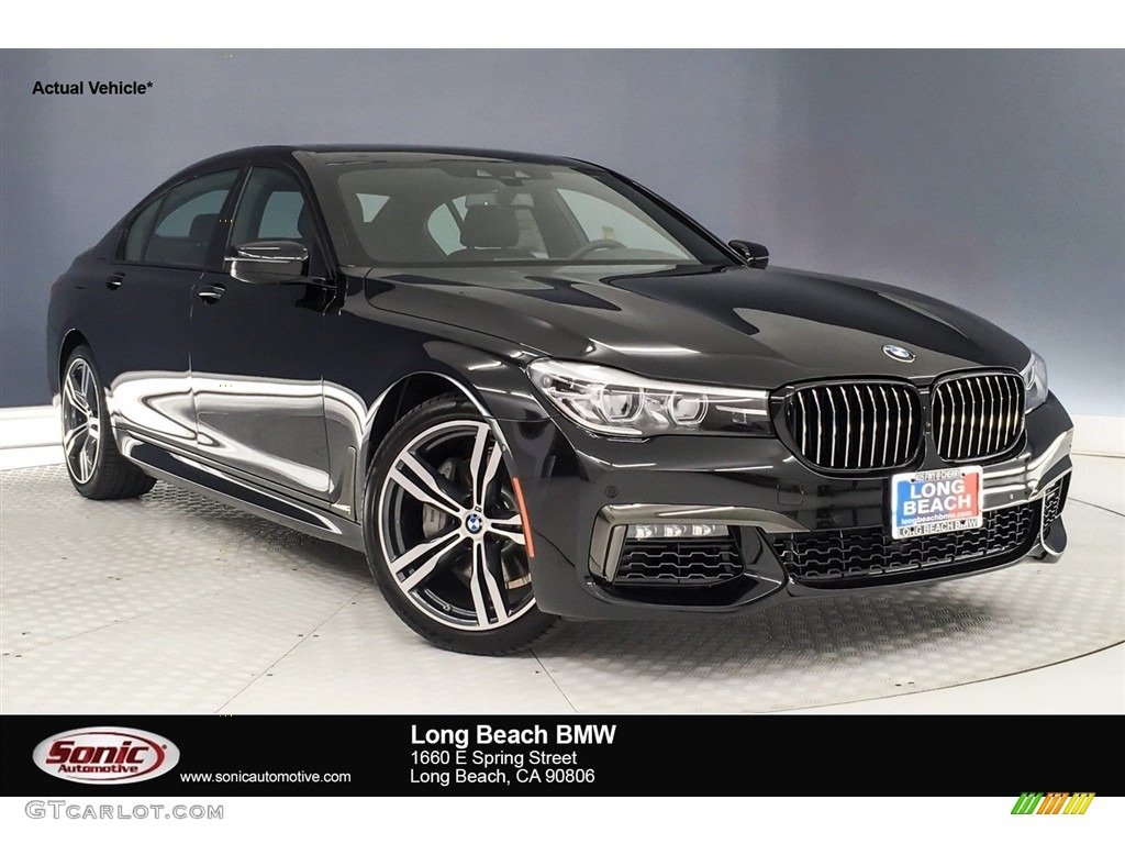 2019 7 Series 740i Sedan - Black Sapphire Metallic / Black photo #1