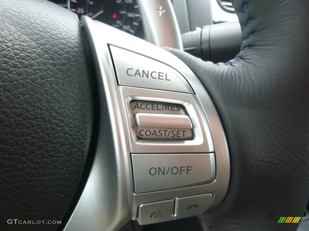 2018 Nissan Altima 2.5 SR Charcoal Steering Wheel Photo #128656492