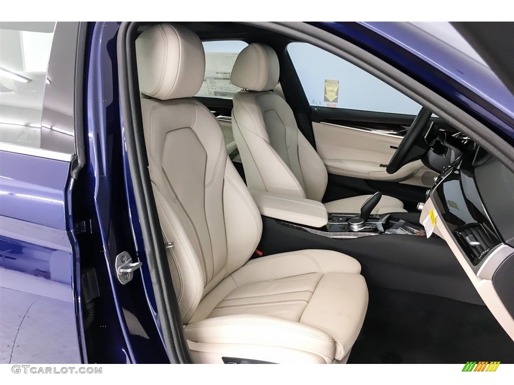 2018 5 Series 540i Sedan - Mediterranean Blue Metallic / Ivory White photo #5