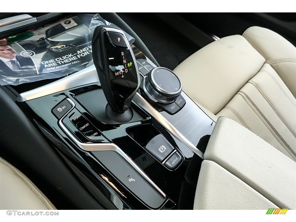 2018 5 Series 540i Sedan - Mediterranean Blue Metallic / Ivory White photo #7